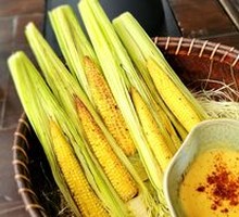 Grilled Corn and Bamboo Shoots with Corn Flavor