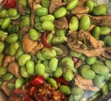 Stir-Fried Soybeans with Pork