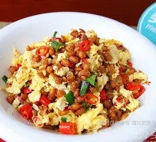 Fermented bean and egg stir-fry