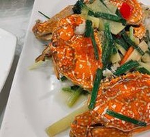 Stir-fried Crab with Ginger and Scallion