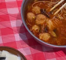 Pickled Chili Meatball Rice Noodles