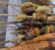 Rainbow Beef Skewers