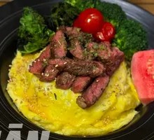 Beef and Egg Mixed Grain Rice