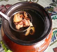 Chicken Soup with Tea Tree Mushrooms