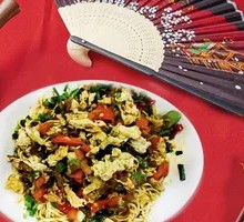 Grandmother's Vegetable Stir-Fried with Egg Curd