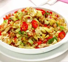 Crispy Cucumber Skin Stir-Fried with Pork