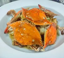 Stir-fried Rice Cake with Swimming Crab