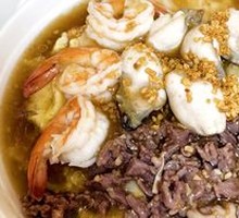 Beef and Shrimp Double-Combination Rice Noodle Roll