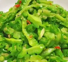 Stir-Fried Green Pepper and Bitter Melon