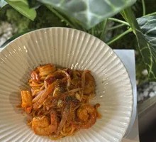 Spicy Cream Shrimp Pasta