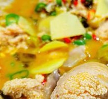 Fish Roe and Fish Bladder Hot Pot