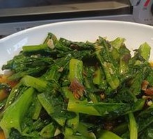 Braised Tuna with Fermented Black Beans and Chinese Water Spinach