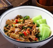 White Pepper Stir-Fried Wind-Dried Pork with Rice