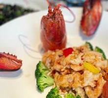 Red Pepper Baked Blue Lobster