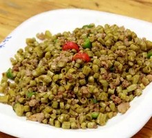 酸豆角肉泥