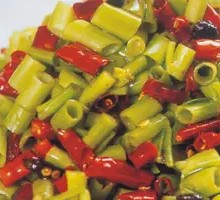 Stir-Fried Hollow Stem Vegetable with Fermented Black Beans and Chili