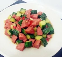 Cucumber with Ham Stir-fry