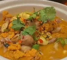 Fish Roe and Fish Bladder Hot Pot