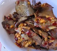 Cold-mixed pig liver
