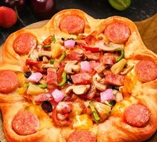 Premium Deluxe Pizza with Crust