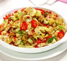 Cucumber Stir-Fried with Pork