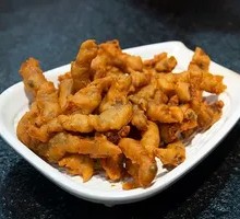 Fried Enoki Mushrooms