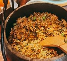 Mushroom and Seasonal Vegetable Hot Pot Rice
