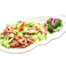 Cucumber Stir-Fried with Shredded Pork