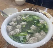 Bok Choy and Meatball Soup