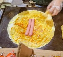 Grilled Sausage Egg Pancake