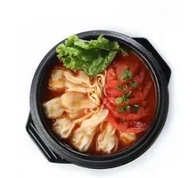 Tomato Dumpling Noodles