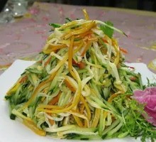 Cucumber with Enoki Mushrooms