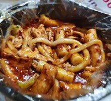 Chicken Rice Noodles and Rice Cake