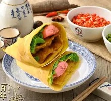 Whole Grain Crepe with Pork Sausage