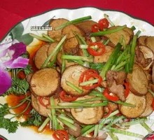 Scallion Stir-fried Tofu Skin