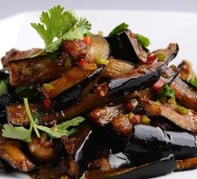 Saucy Eggplant Strips