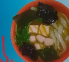 Wide Rice Noodles with Potato Starch Noodles