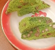 Green Wheat Red Bean Cake