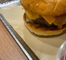 Burst Egg Beef Burger