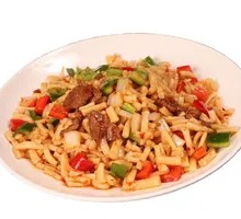 Stir-Fried Beef Diced Noodles