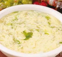 Cucumber and Egg Flower Soup
