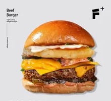 Pineapple Cheese Beef Burger