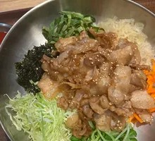 Grilled Pork and Seasonal Vegetables Rice Bowl