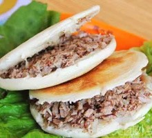 Pork and beef stuffed flatbread