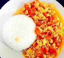 番茄炒鸡蛋盖浇面