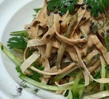 Cucumber Tofu Skin Salad