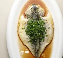 Steamed Pacific Yellow Croaker with Green Onion Oil