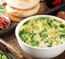 青菜蛋花疙瘩汤