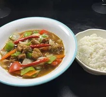 Stir-Fried Chicken Rice
