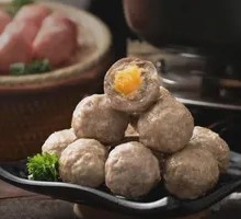 Salted Egg Yolk Beef Balls